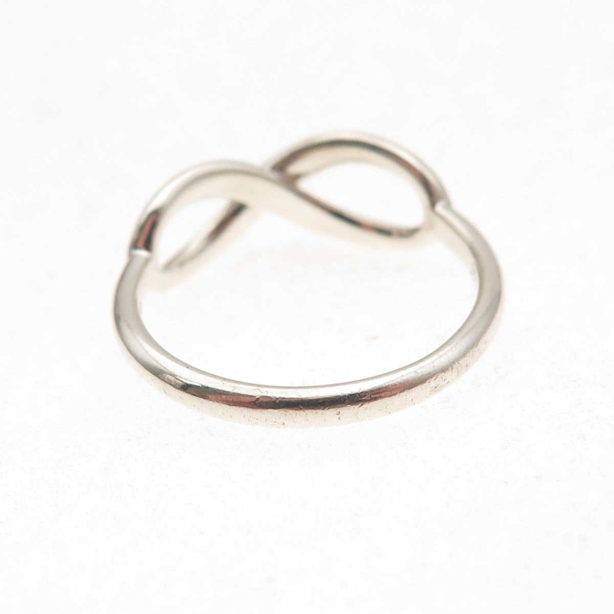 Tiffany & Co. 925 Sterling Silver Vintage Infinity Ring Size 7.25
