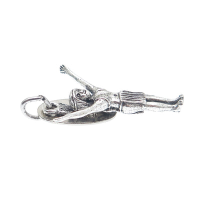 MAISELS INDIAN TRADING Old Pawn 925 Sterling Silver Vintage Indian Chief Pendant