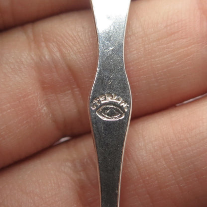 925 Sterling Silver Antique Art Deco Rockefeller Center Coffee Spoon