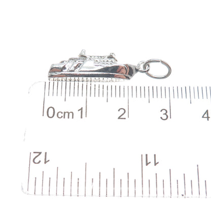 925 Sterling Silver Vintage Chi-Cheemaun Ferry Minimalist Charm Pendant