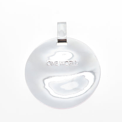 ROBERT LEE MORRIS 925 Sterling Silver Vintage One World Oxidized Pendant