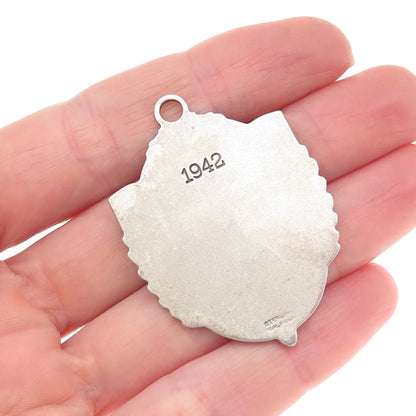 Balfour Sterling Antique 1942 Maryland Amateur Softball Assn. Tournament Pendant