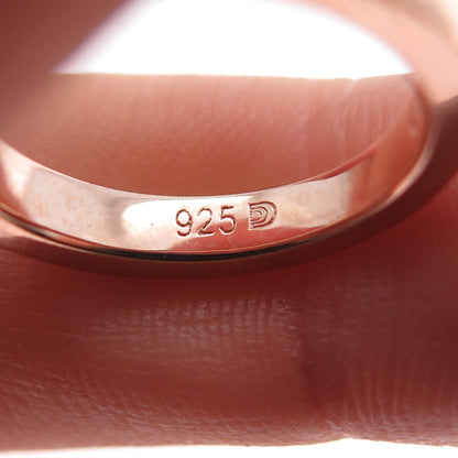 925 Sterling Silver & Ceramic Real Diamond SET of 3 Stackable Band Ring Size 6