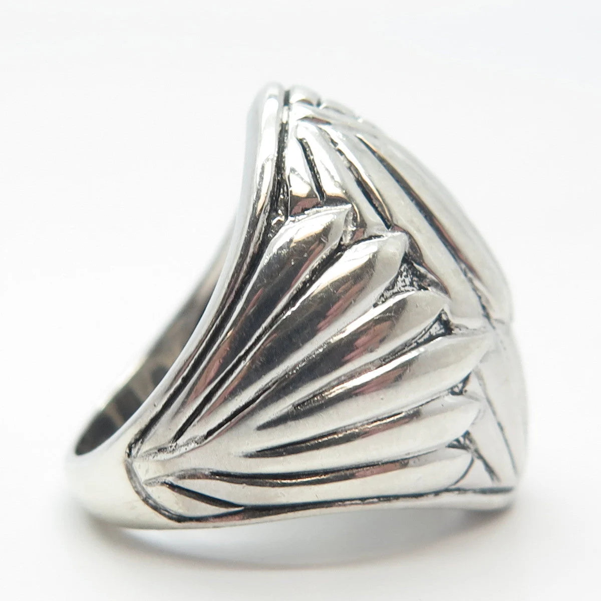 925 Sterling Silver Vintage Chapal-Zenray Inc. Modernist Ring Size 6