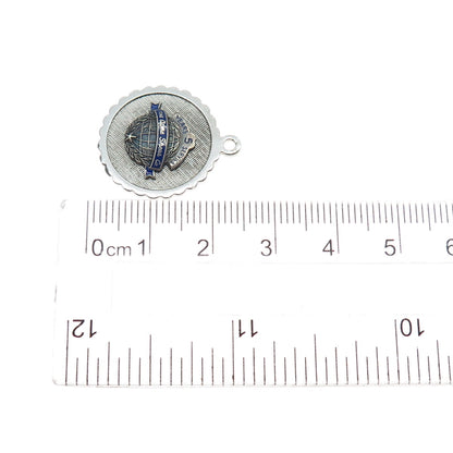 Griffith & Sons 925 Sterling Silver Vintage Enamel Acme Shear Mini Charm Pendant
