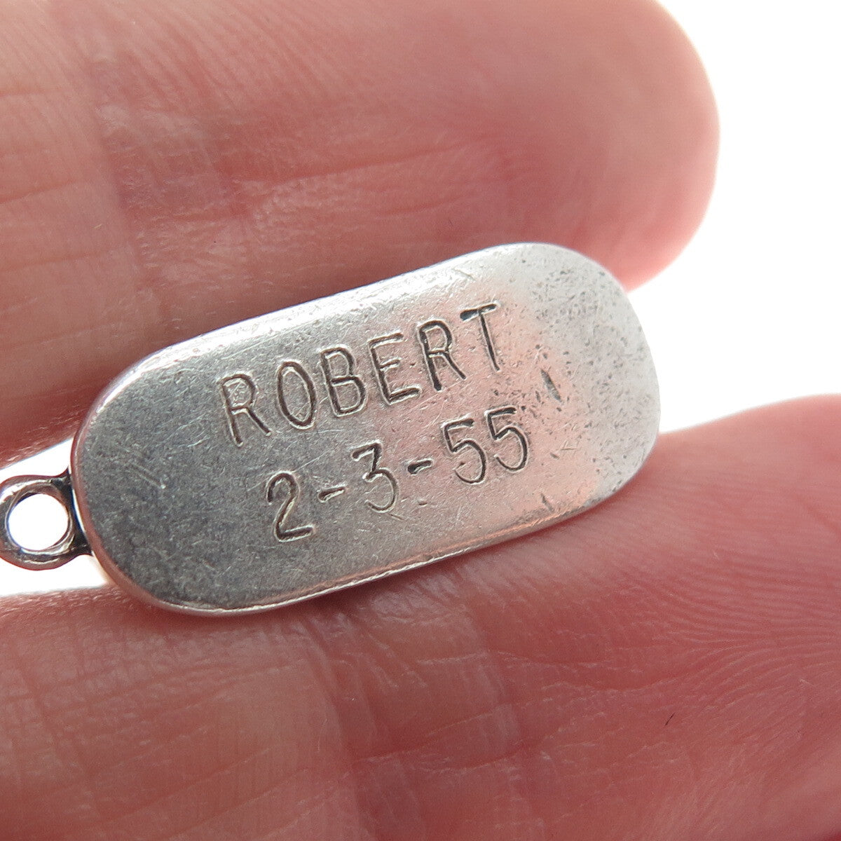 925 Sterling Silver Vintage Shoe Oxidized Minimalist 3D Charm Pendant