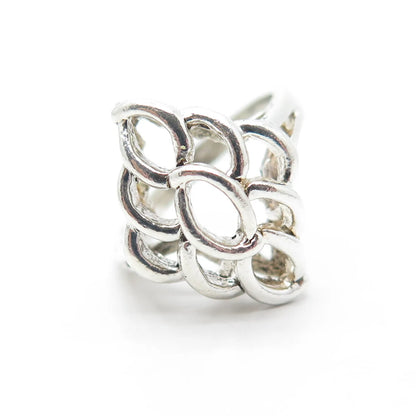 925 Sterling Silver Vintage Celtic Ring Size 6