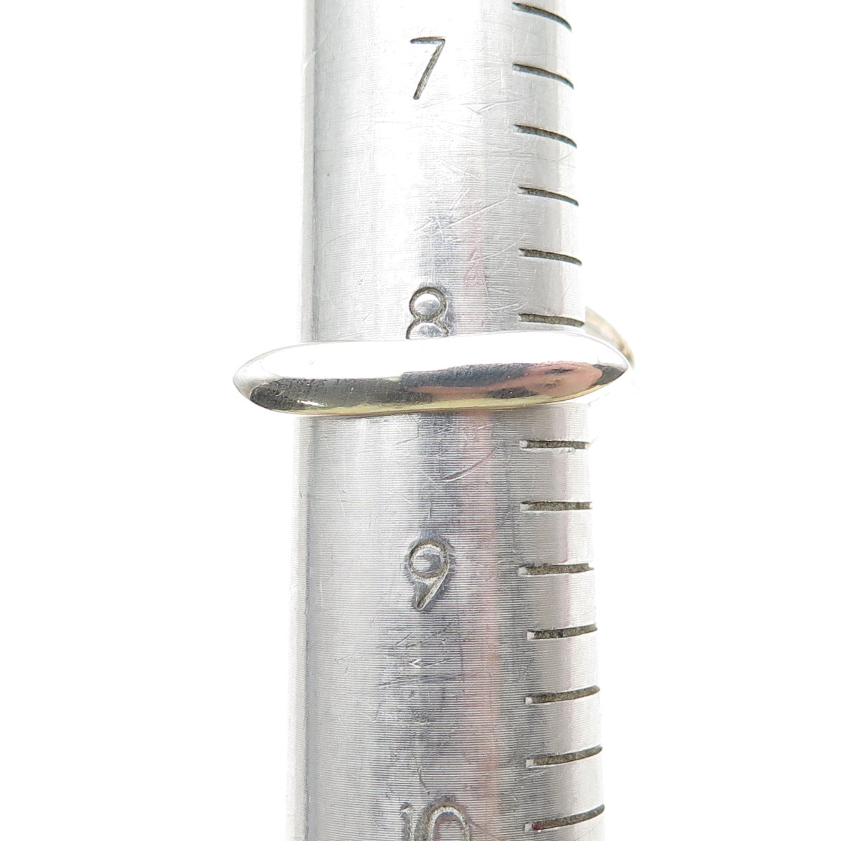 925 Sterling Silver 2-Tone Round-Cut C Z Modernist Crisscross Ring Size 8.25