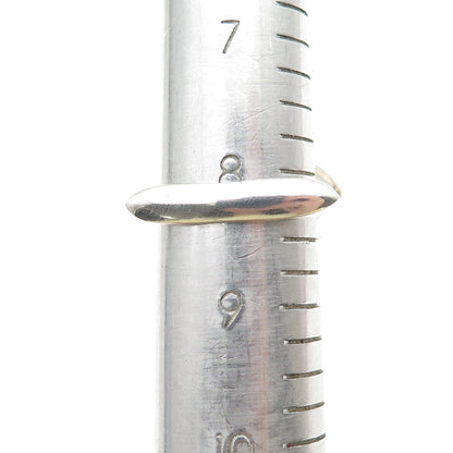 925 Sterling Silver 2-Tone Round-Cut C Z Modernist Crisscross Ring Size 8.25