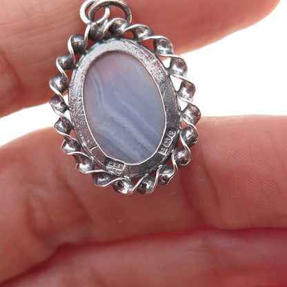 Paul Edward Bunn Sterling Vintage 1977 Doublet Agate Yorkshire Terrier Pendant