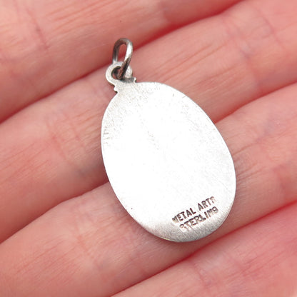 Metal Arts 925 Sterling Silver Vintage Enamel Occupational Therapy Charm Pendant