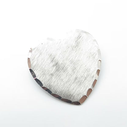 Beau 925 Sterling Silver Vintage Textured Heart Pin Brooch