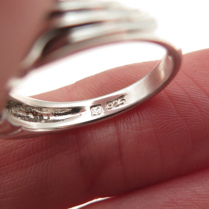 Michelle Albala 925 Sterling Silver Vintage Real Hematite Ring Size 7