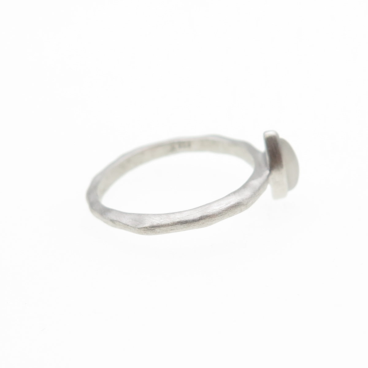 925 Sterling Silver Real Marquise-Cut Moonstone Ring Size 5.5