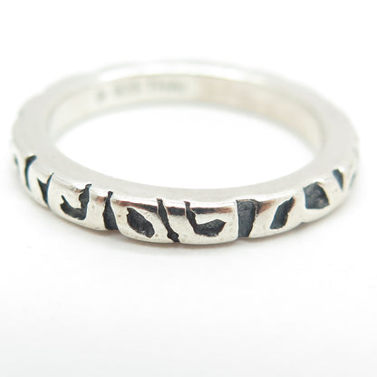 SILPADA 925 Sterling Silver Vintage Modernist Band Ring Size 7.25