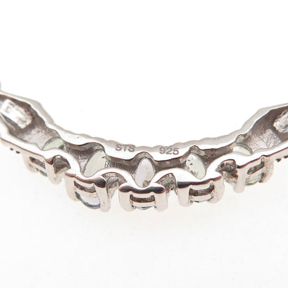 Chuck Clemency 925 Sterling Silver Real Tanzanite Cable Chain Necklace 18"