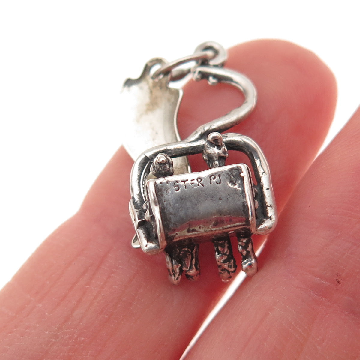 925 Sterling Silver Vintage Steamboat Springs Ski Lift Charm Pendant