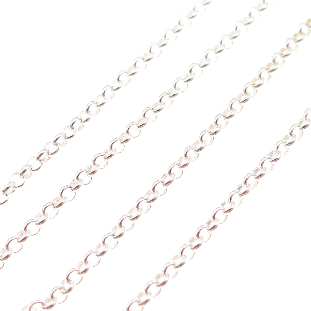 Han 925 Sterling Silver Rolo Chain Necklace 18"