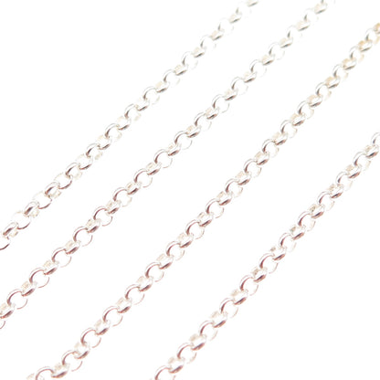 Han 925 Sterling Silver Rolo Chain Necklace 18"