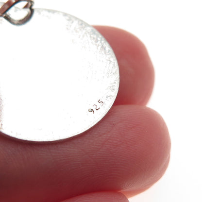 925 Sterling Silver Vintage To My Bridesmaid Charm Pendant