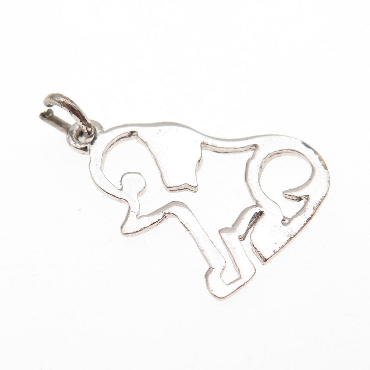 Jacoby Bender 925 Sterling Silver Vintage Puppy Dog Mini Charm Pendant
