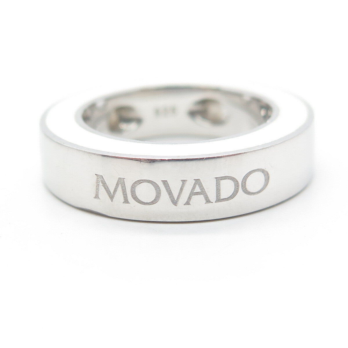 MOVADO 925 Sterling Silver Vintage Enamel Centerpiece Bearing Pendant