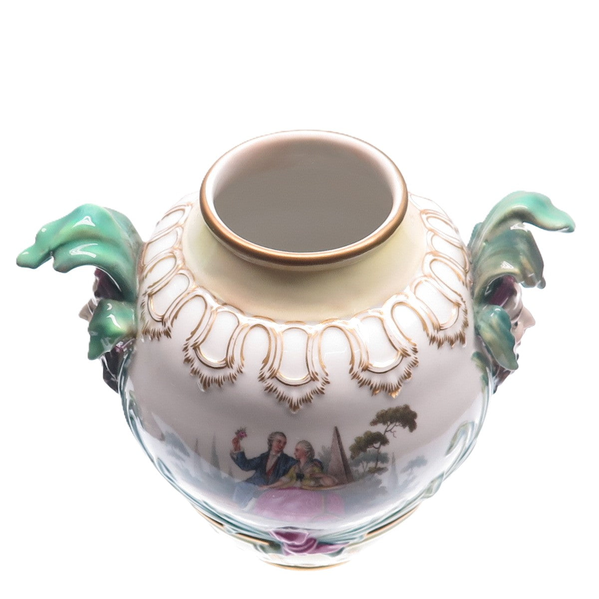 KPM Royal Porcelain Factory Berlin Antique Late XIX Hand-Painted Porcelain Urn