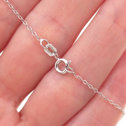 Chuck Clemency 925 Sterling Silver Real Tanzanite & Citrine Chain Necklace 20"