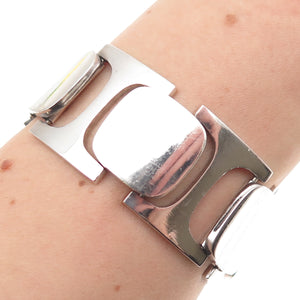 Bent Knudsen 925S Sterling Silver Vintage Denmark Modernist Bracelet 7.25" #77