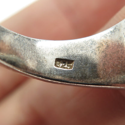 925 Sterling Silver Vintage Medical Cross Ring Size 10.25