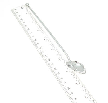 925 Sterling Silver Vintage Heart Cocktail Spoon Straw