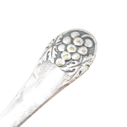 Silver-Tone Antique Denmark Grape & Leaf Sauce Ladle