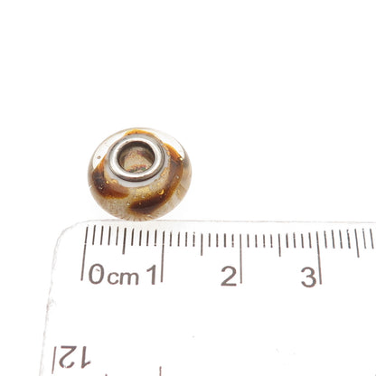 Chamilia 925 Sterling Silver Murano Glass Slide Bead Charm