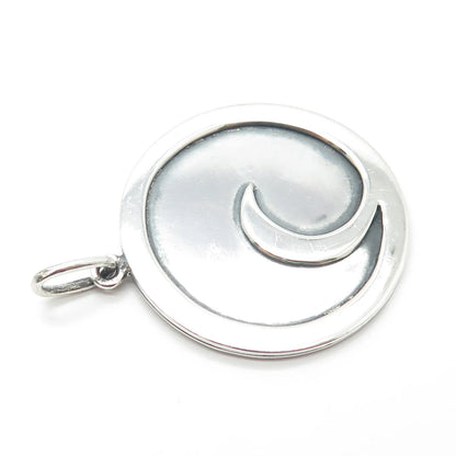 925 Sterling Silver Vintage Crescent Moon Pendant