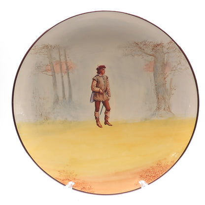 ROYAL DOULTON Antique Porcelain Shakespearean Character "Orlando" Cabinet Plate