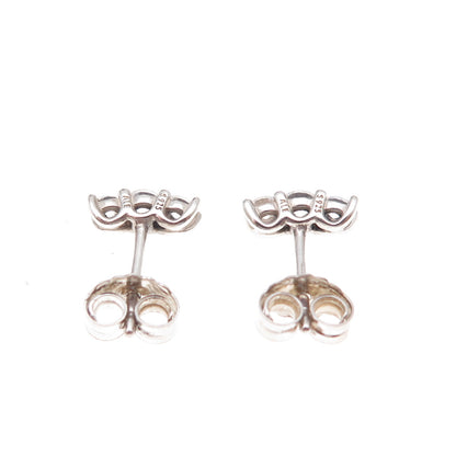Pandora 925 Sterling Silver C Z Sparkling Elegance Stud Earrings
