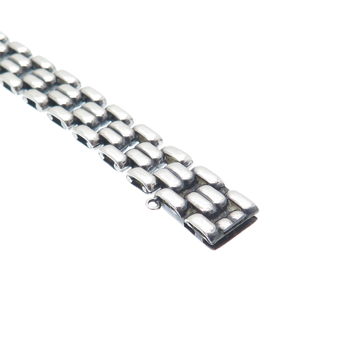 KOLLMAR JOURDAN 835 Silver Vintage Panther Link Bracelet 7"