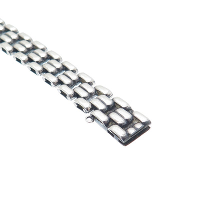 KOLLMAR JOURDAN 835 Silver Vintage Panther Link Bracelet 7"