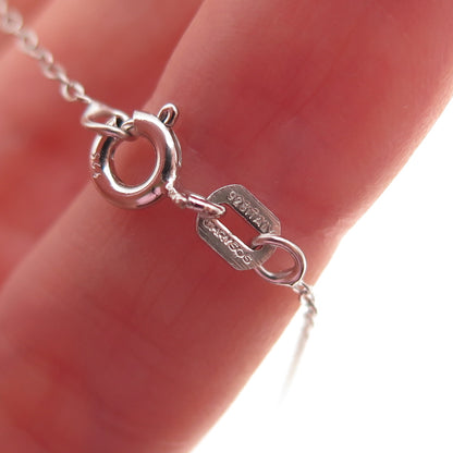 Chuck Clemency 925 Sterling Silver Real Tanzanite Cable Chain Necklace 20"