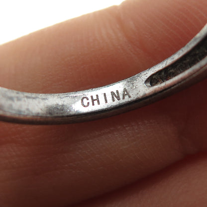 925 Sterling Silver Vintage MRB Butterfly Oxidized Ring Size 9.5