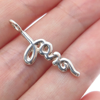 925 Sterling Silver Love Minimalist Charm Pendant