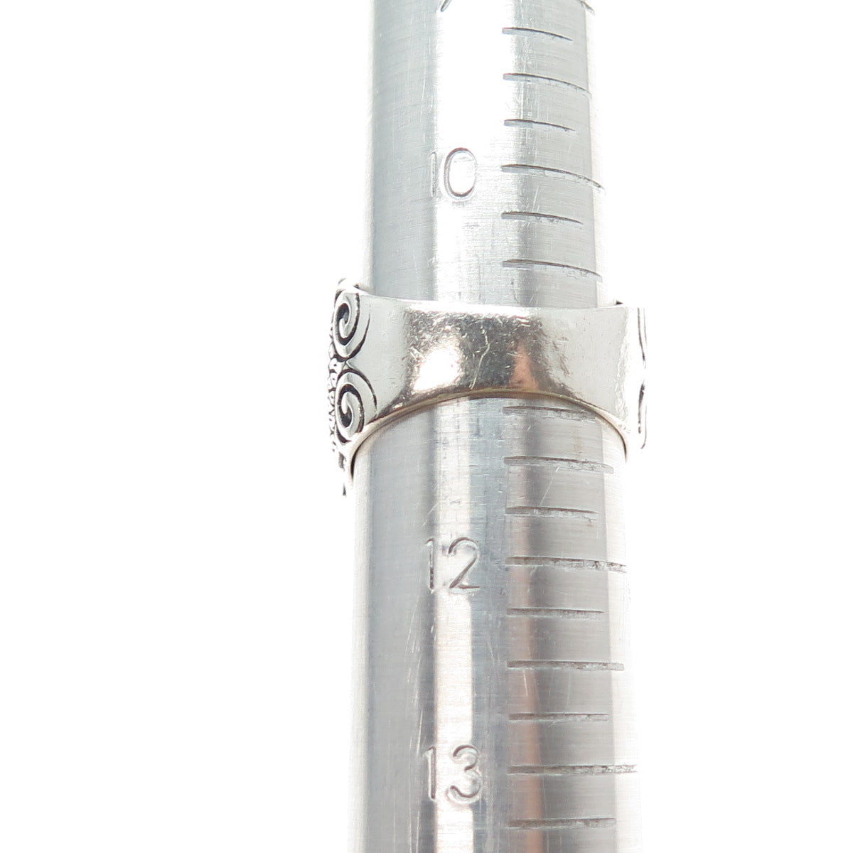 925 Sterling Silver Vintage Real Bisbee Turquoise Eagle Oxidized Ring Size 11.25