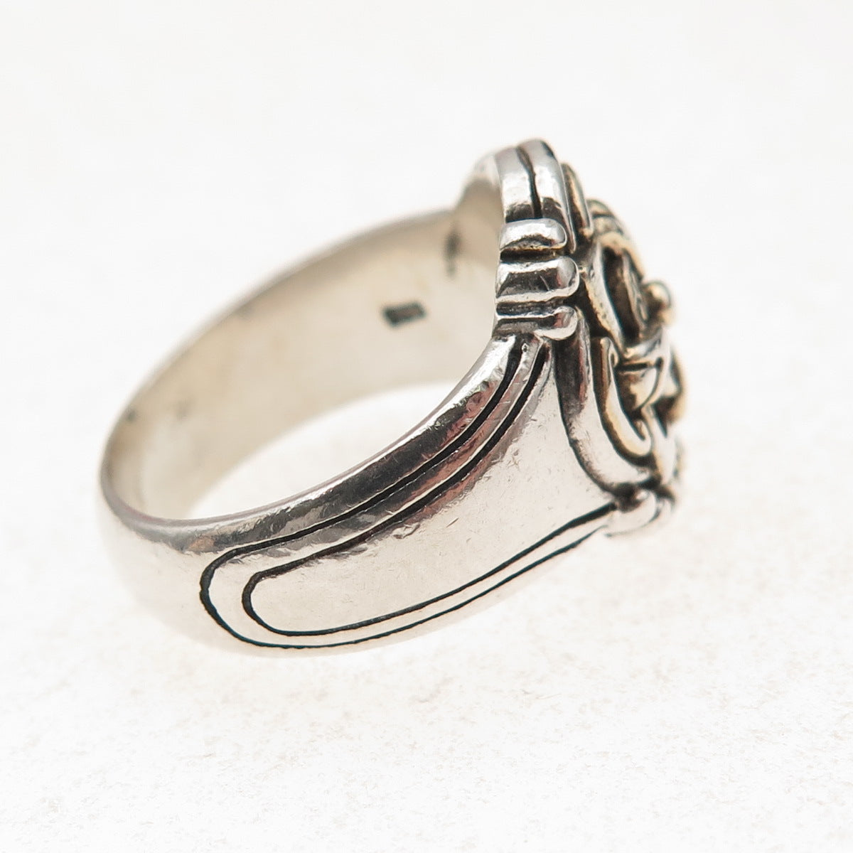 Brighton 925 Sterling Silver Vintage Cross Oxidized Ring Size 7.25