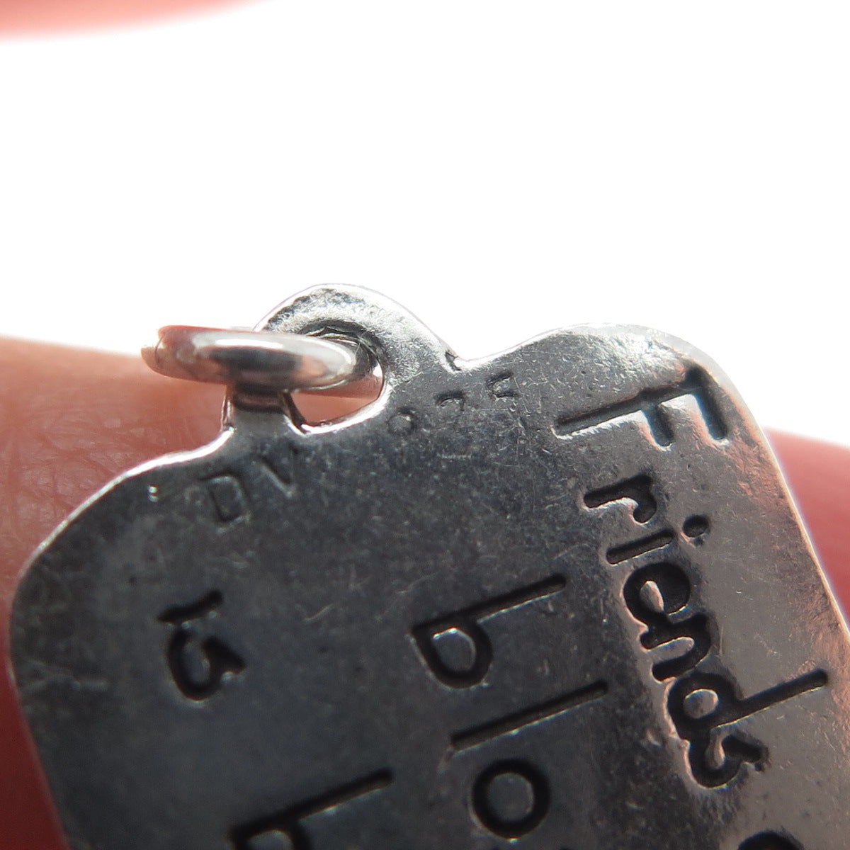 DAWN VERTREES Sterling Vintage Friends Are Kisses Blown to Us by Angels Pendant