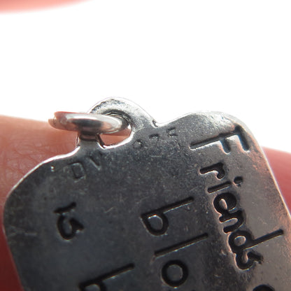 DAWN VERTREES Sterling Vintage Friends Are Kisses Blown to Us by Angels Pendant