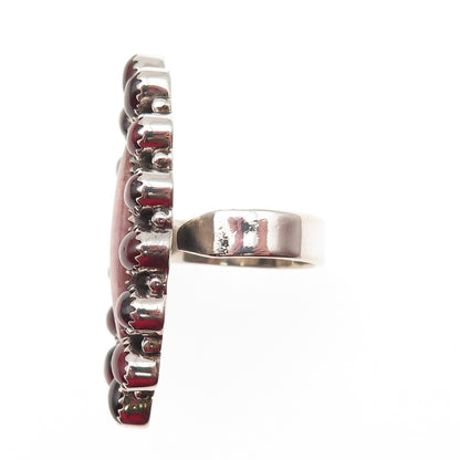 Colie's Closet By Nicole Sterling Vintage Real Rhodochrosite Garnet Ring Size 8