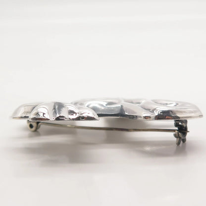 925 Sterling Silver Vintage Mexico Modernist Pin Brooch