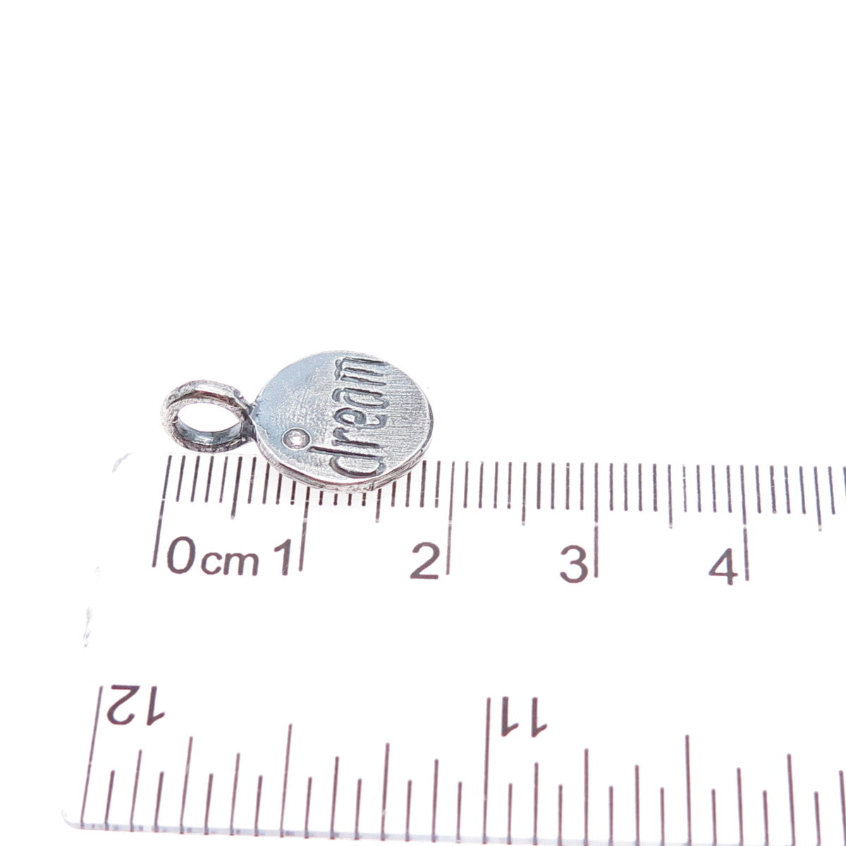 925 Sterling Vintage Diamond Dream Happy 10th Anniversary Minimalist Pendant