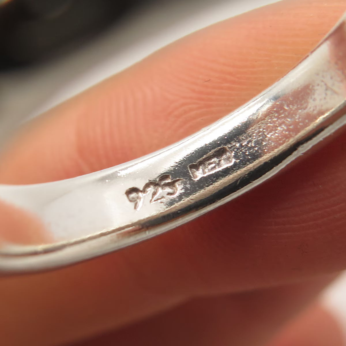 925 Sterling Silver Vintage Mexico Greek Maze Band Ring Size 8.75