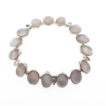 Whitney Kelly 925 Sterling Silver Vintage Real MOP Bracelet 7.25"